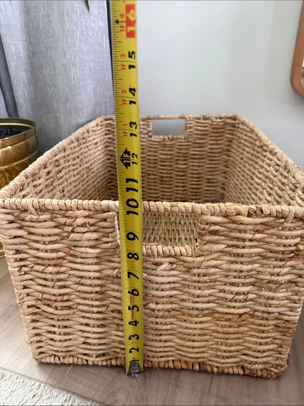 Natural Woven Storage Basket - Neutral Tan